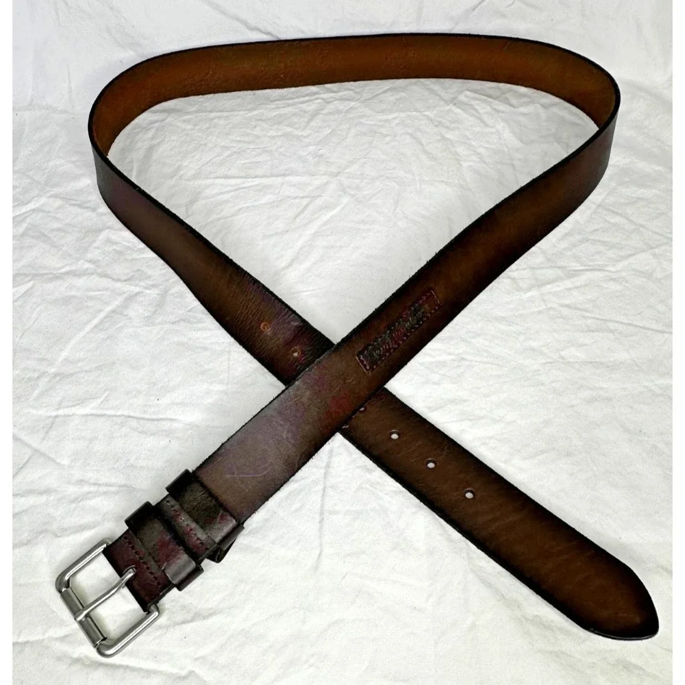Polo Ralph Lauren Brown Leather Belt Mens Sz 36-40 in